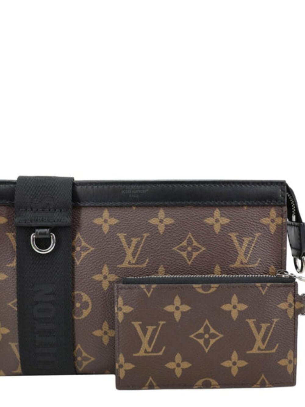 Louis Vuitton Gaston Wearable Monogram Macassar Canvas Wallet Crossbody Bag Bro